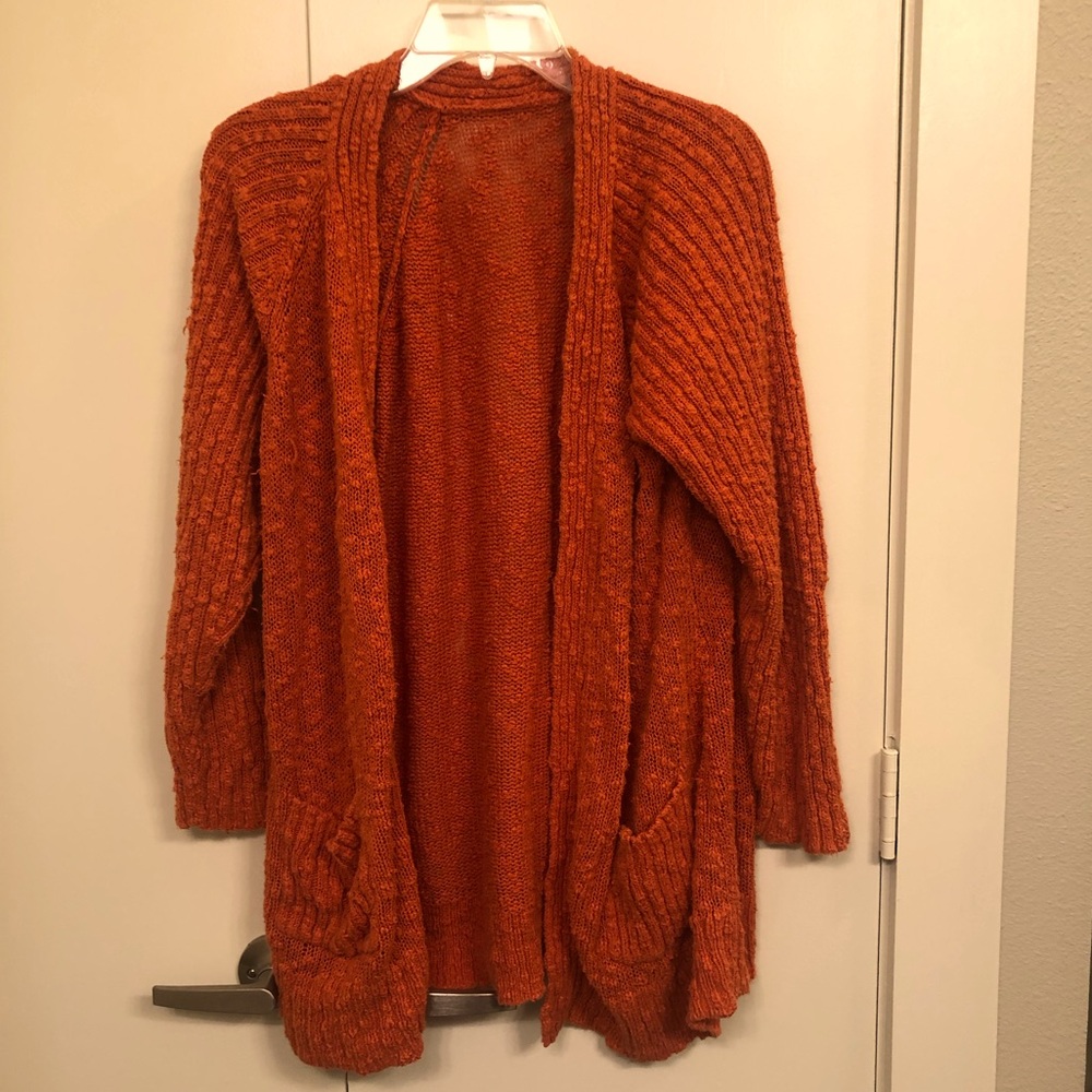Orange Cardigan